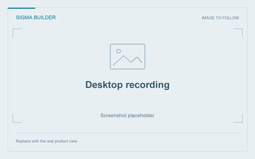 Screenshot placeholder: Desktop recording