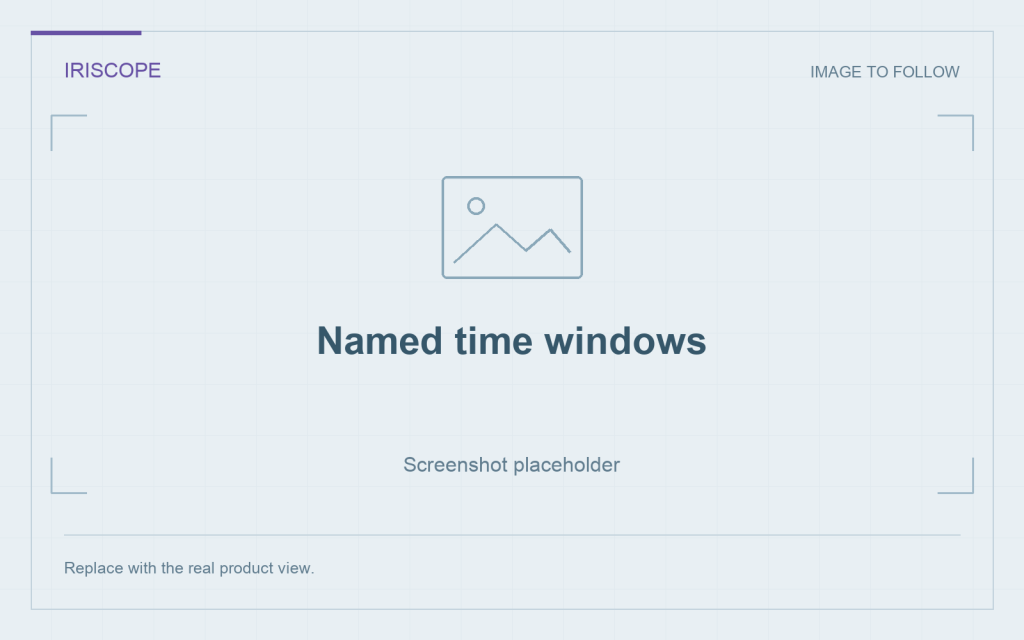 Screenshot placeholder: Named time windows